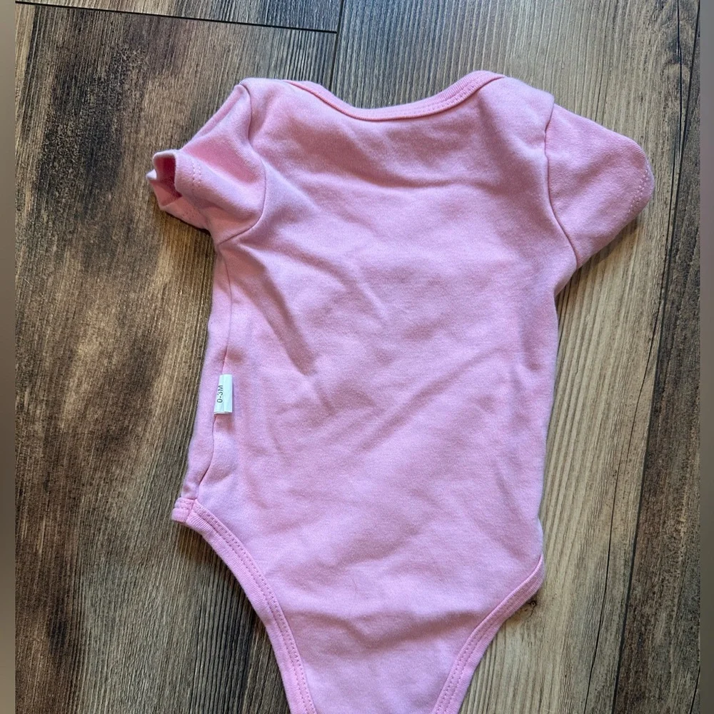 Pink 4th of July Baby Onesie
